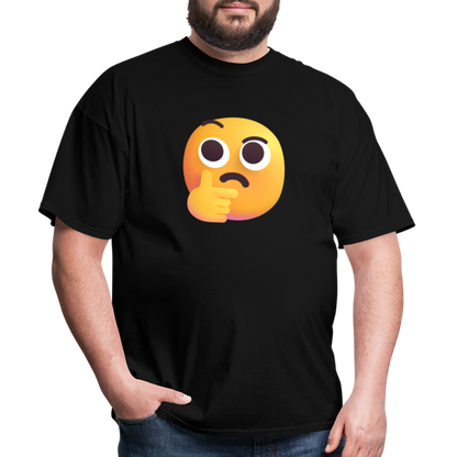 🤔 Thinking Face (Microsoft Fluent) Unisex Classic T-Shirt - black