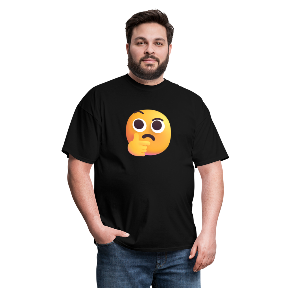 🤔 Thinking Face (Microsoft Fluent) Unisex Classic T-Shirt - black