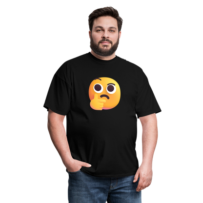 🤔 Thinking Face (Microsoft Fluent) Unisex Classic T-Shirt - black