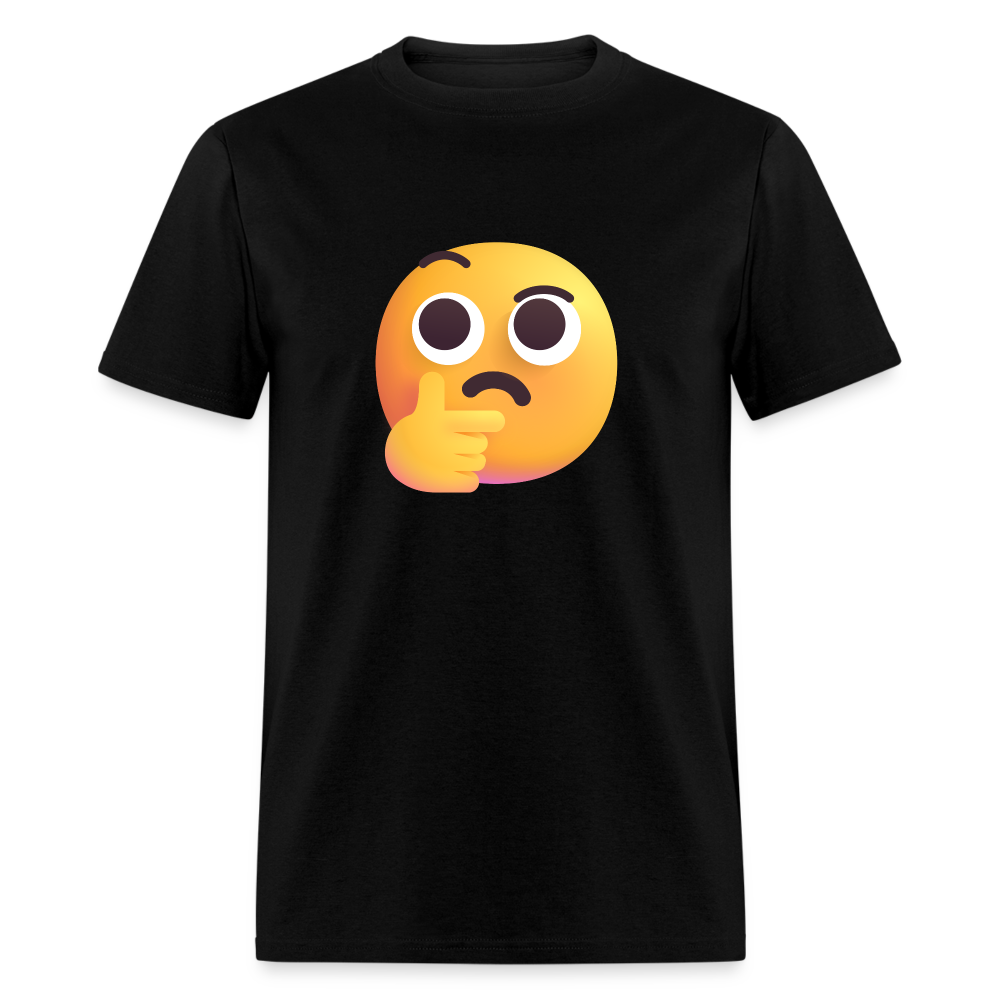 🤔 Thinking Face (Microsoft Fluent) Unisex Classic T-Shirt - black