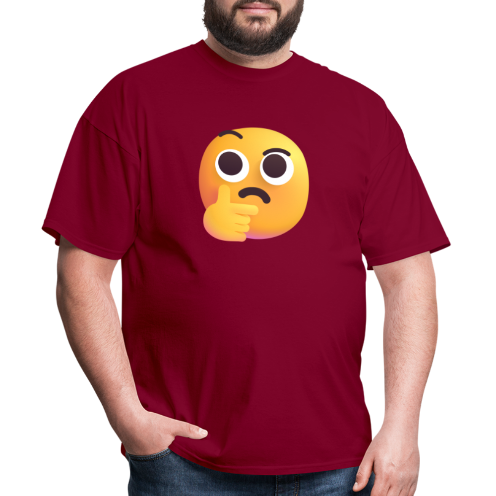 🤔 Thinking Face (Microsoft Fluent) Unisex Classic T-Shirt - burgundy