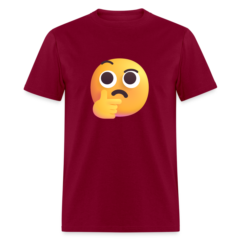 🤔 Thinking Face (Microsoft Fluent) Unisex Classic T-Shirt - burgundy