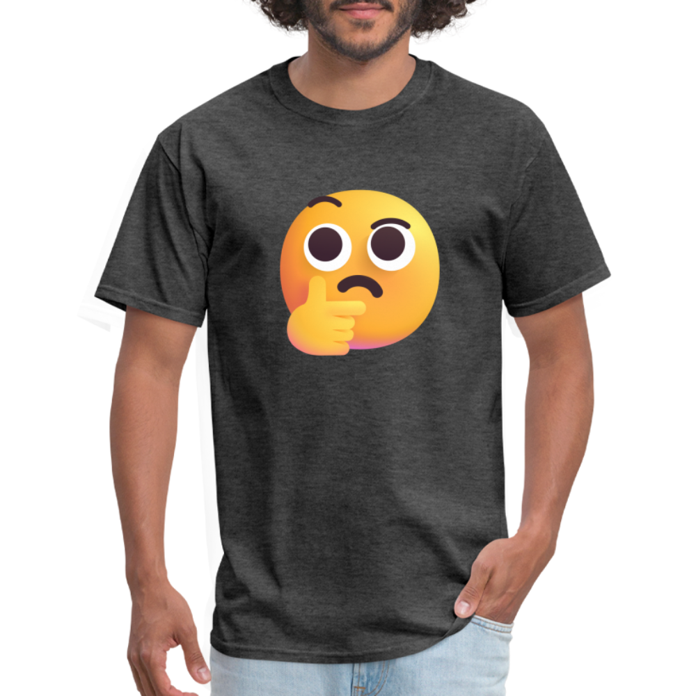 🤔 Thinking Face (Microsoft Fluent) Unisex Classic T-Shirt - heather black