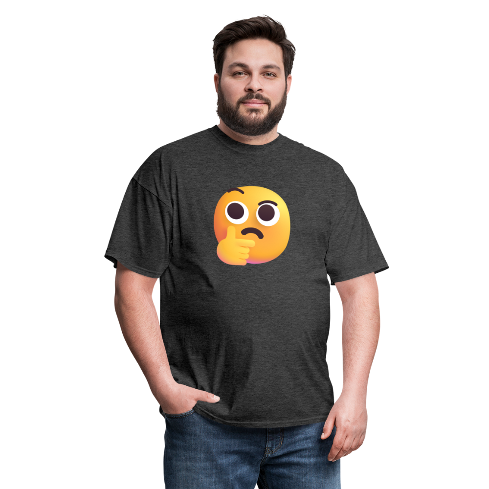 🤔 Thinking Face (Microsoft Fluent) Unisex Classic T-Shirt - heather black