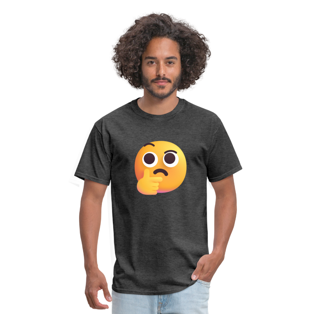 🤔 Thinking Face (Microsoft Fluent) Unisex Classic T-Shirt - heather black