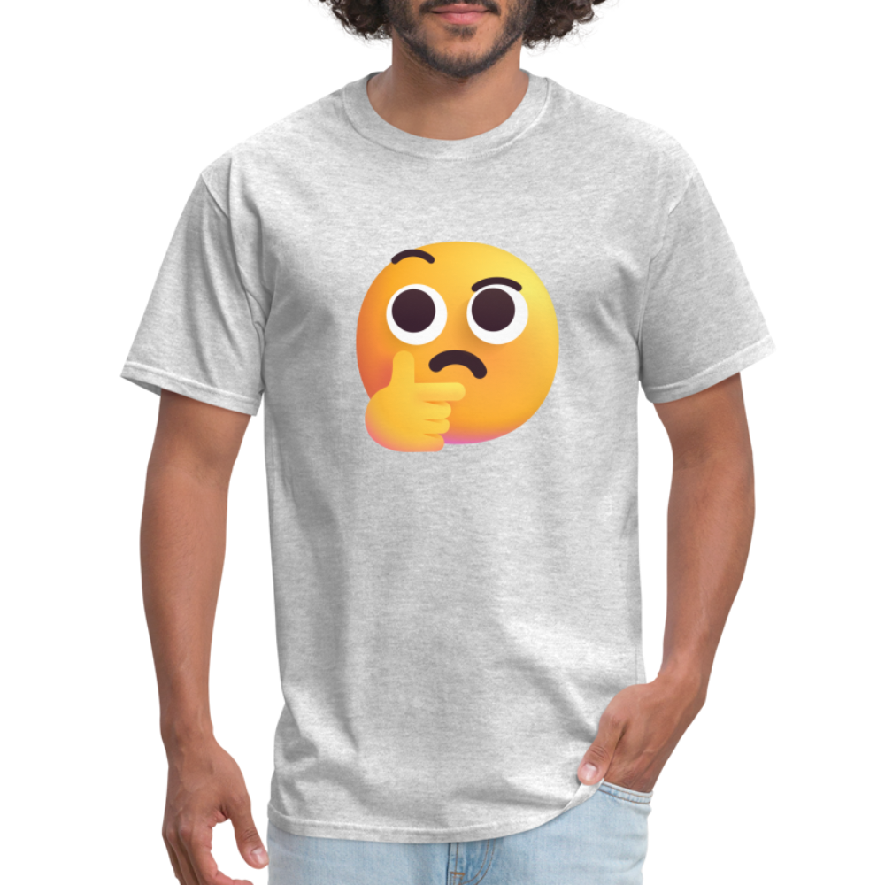 🤔 Thinking Face (Microsoft Fluent) Unisex Classic T-Shirt - heather gray