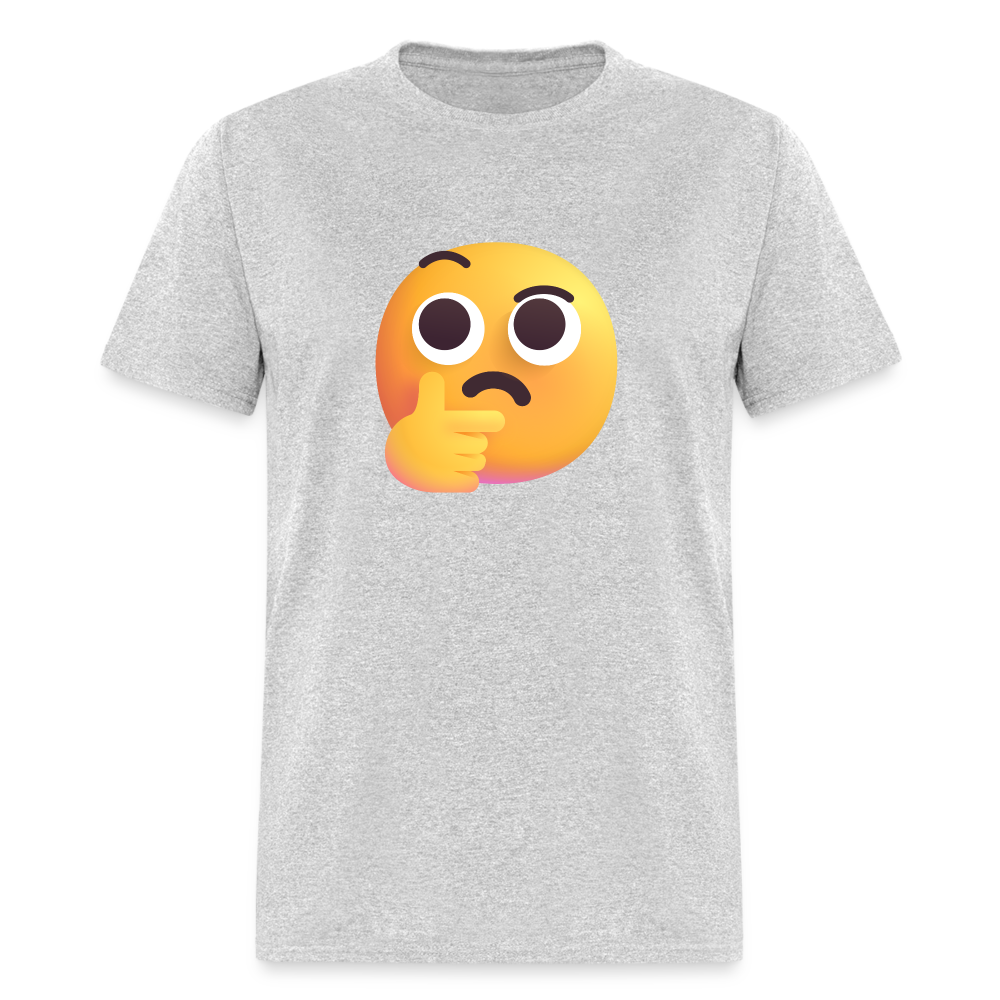 🤔 Thinking Face (Microsoft Fluent) Unisex Classic T-Shirt - heather gray