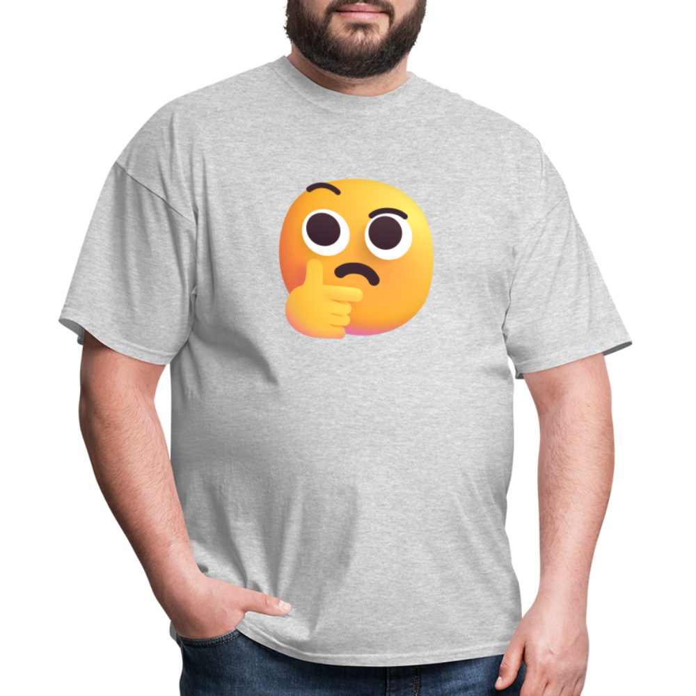 🤔 Thinking Face (Microsoft Fluent) Unisex Classic T-Shirt - heather gray