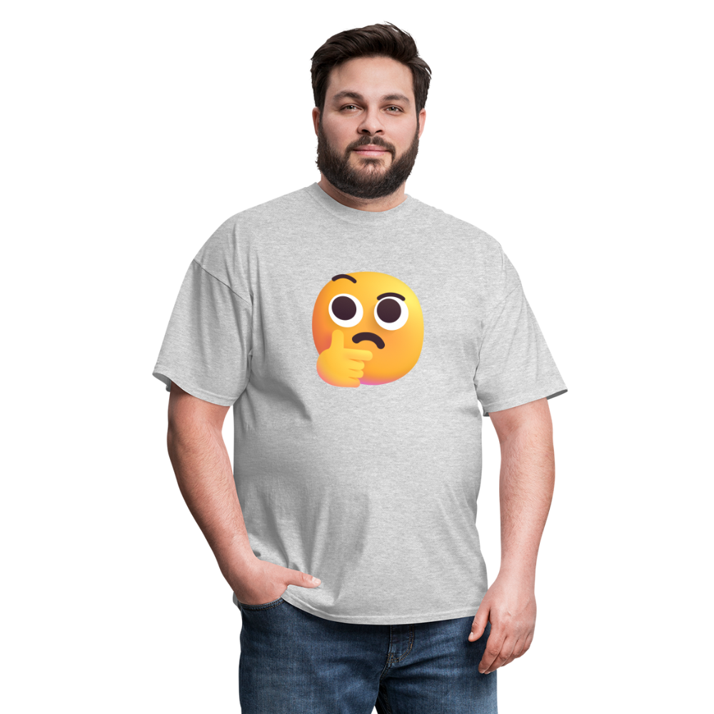 🤔 Thinking Face (Microsoft Fluent) Unisex Classic T-Shirt - heather gray