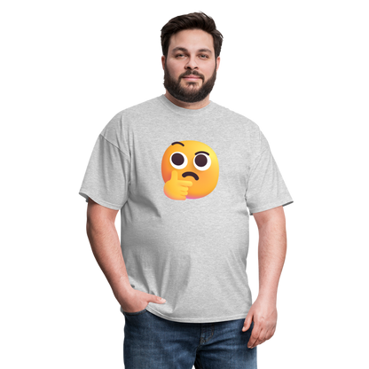 🤔 Thinking Face (Microsoft Fluent) Unisex Classic T-Shirt - heather gray