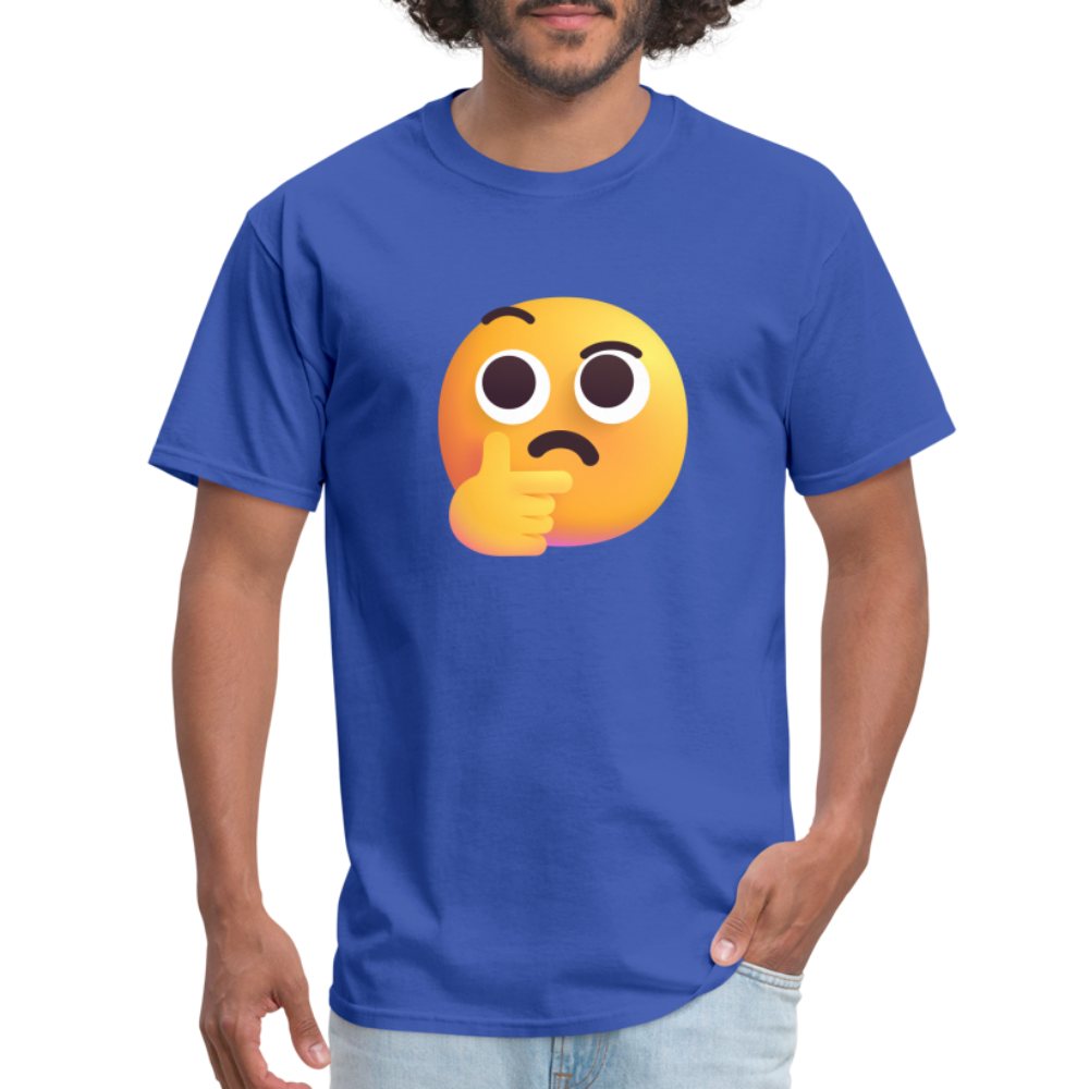 🤔 Thinking Face (Microsoft Fluent) Unisex Classic T-Shirt - royal blue