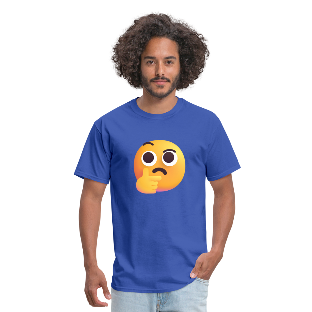 🤔 Thinking Face (Microsoft Fluent) Unisex Classic T-Shirt - royal blue