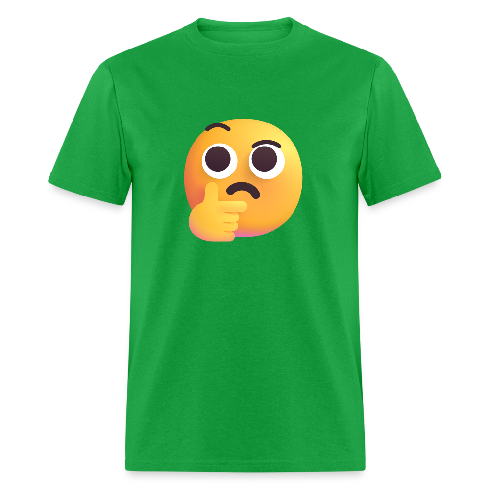 🤔 Thinking Face (Microsoft Fluent) Unisex Classic T-Shirt - bright green