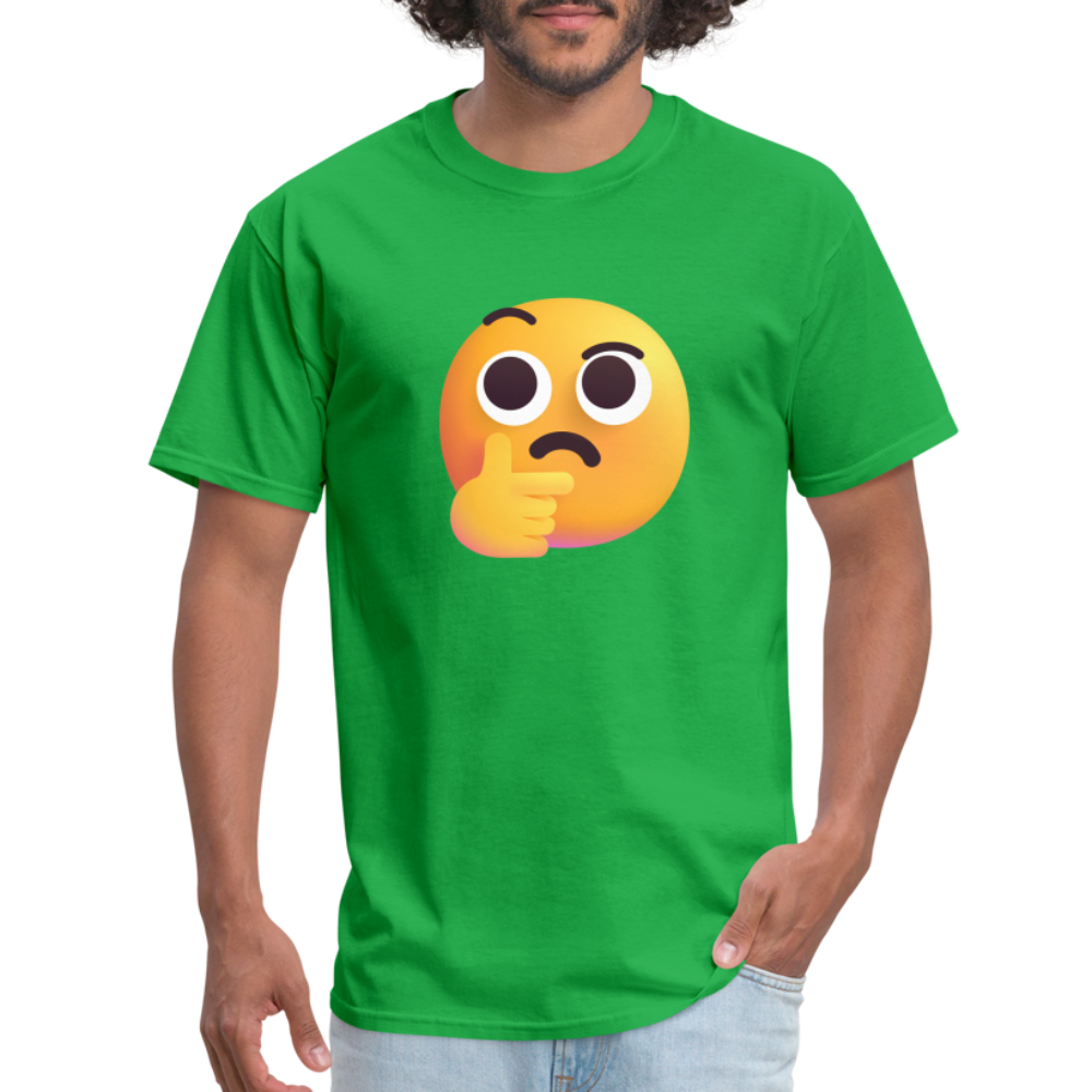 🤔 Thinking Face (Microsoft Fluent) Unisex Classic T-Shirt - bright green