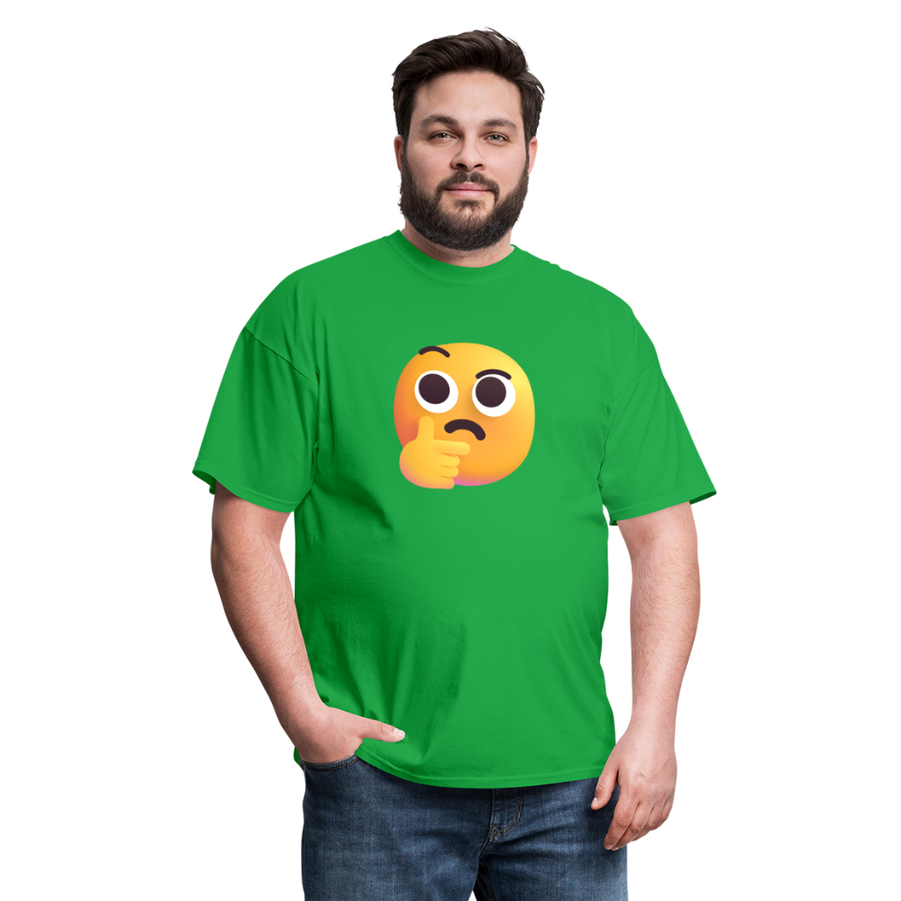 🤔 Thinking Face (Microsoft Fluent) Unisex Classic T-Shirt - bright green