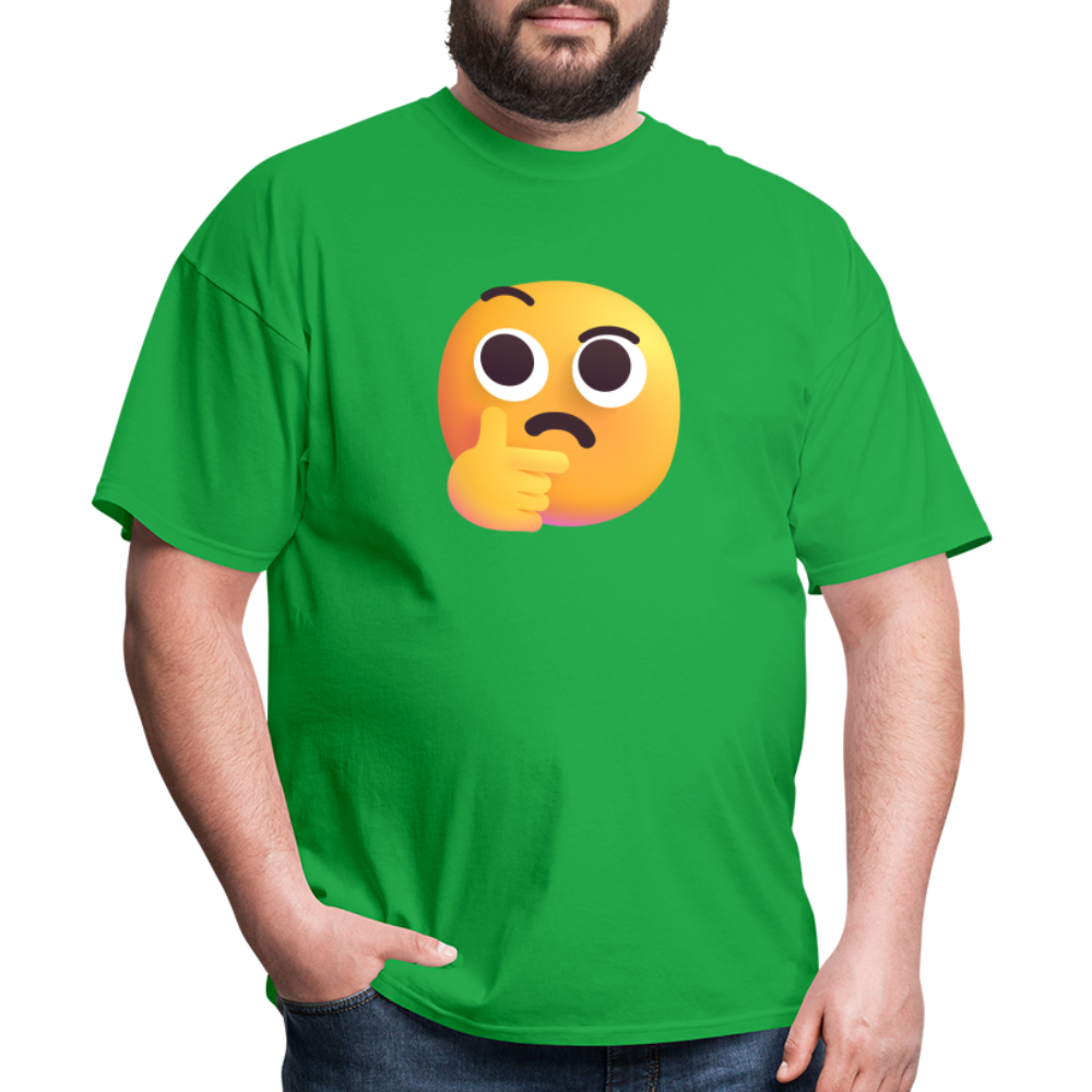 🤔 Thinking Face (Microsoft Fluent) Unisex Classic T-Shirt - bright green