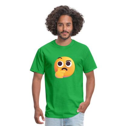 🤔 Thinking Face (Microsoft Fluent) Unisex Classic T-Shirt - bright green