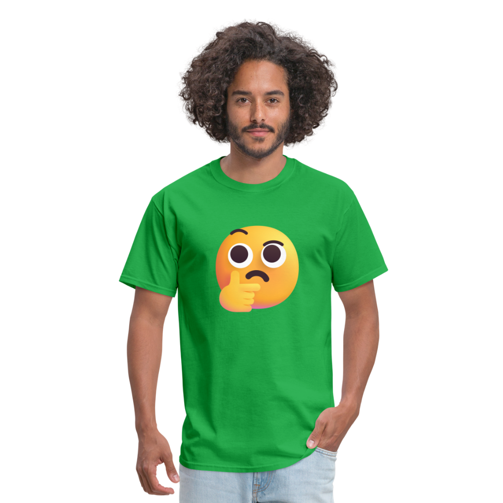 🤔 Thinking Face (Microsoft Fluent) Unisex Classic T-Shirt - bright green