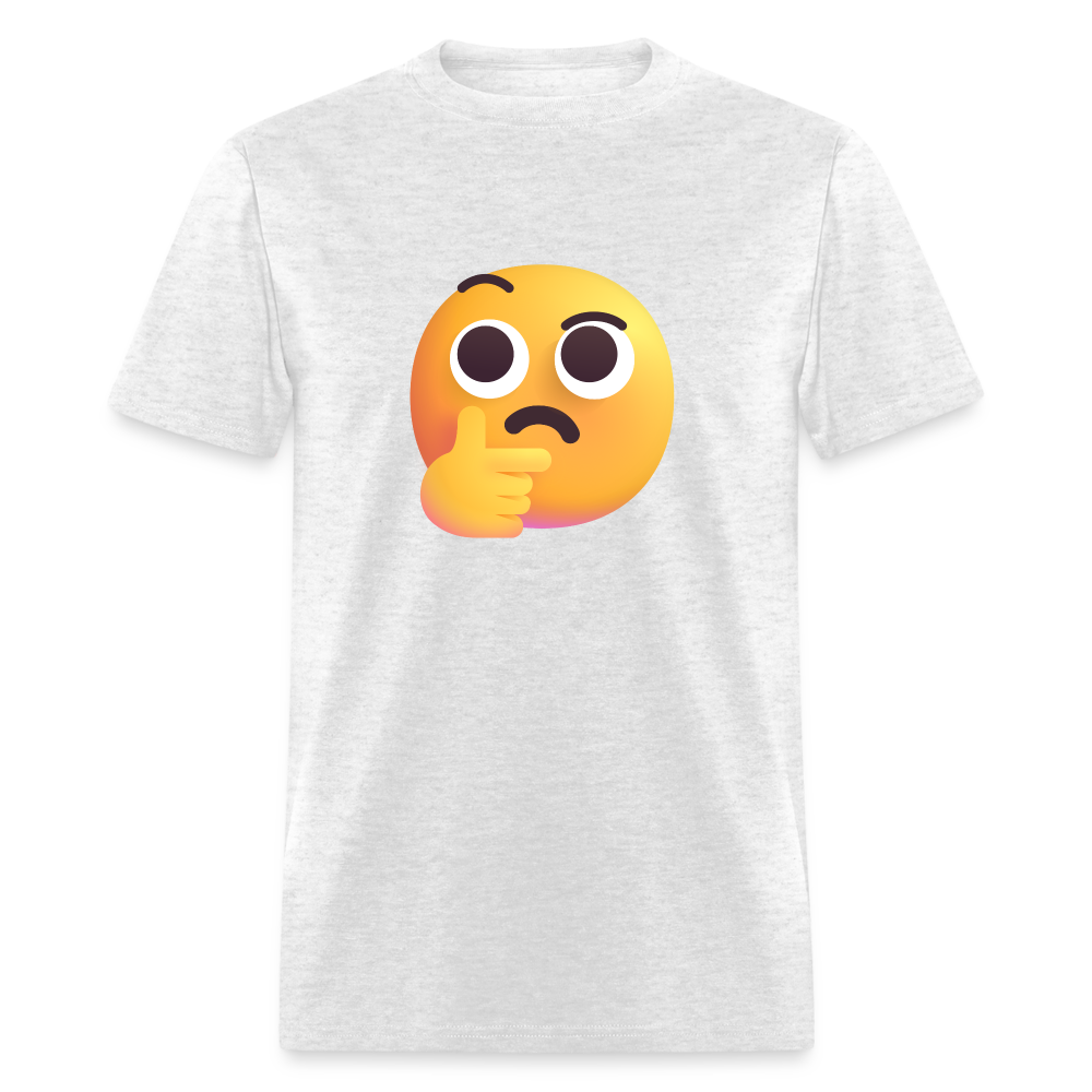 🤔 Thinking Face (Microsoft Fluent) Unisex Classic T-Shirt - light heather gray