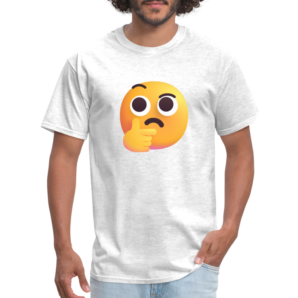 🤔 Thinking Face (Microsoft Fluent) Unisex Classic T-Shirt - light heather gray