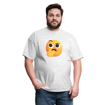🤔 Thinking Face (Microsoft Fluent) Unisex Classic T-Shirt - light heather gray