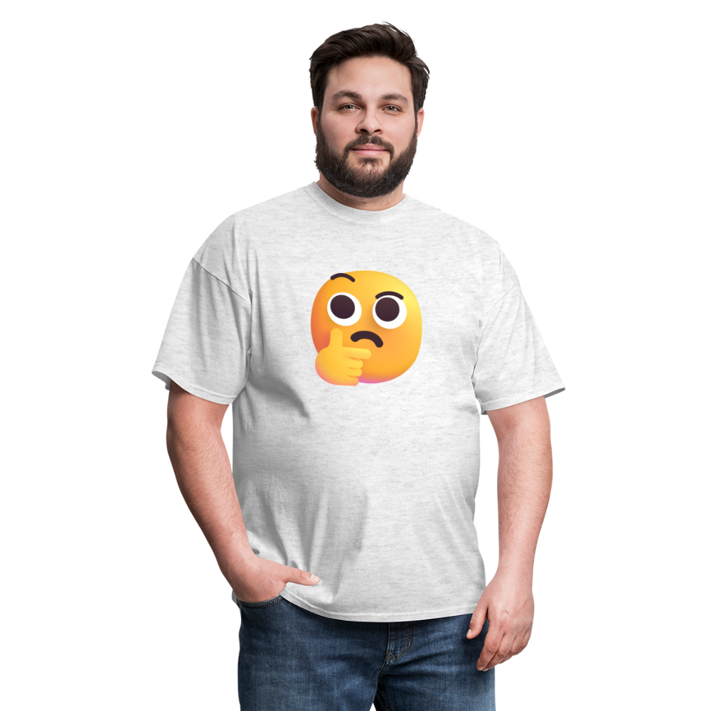 🤔 Thinking Face (Microsoft Fluent) Unisex Classic T-Shirt - light heather gray