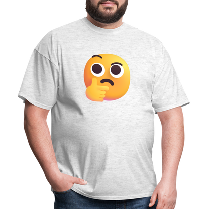 🤔 Thinking Face (Microsoft Fluent) Unisex Classic T-Shirt - light heather gray
