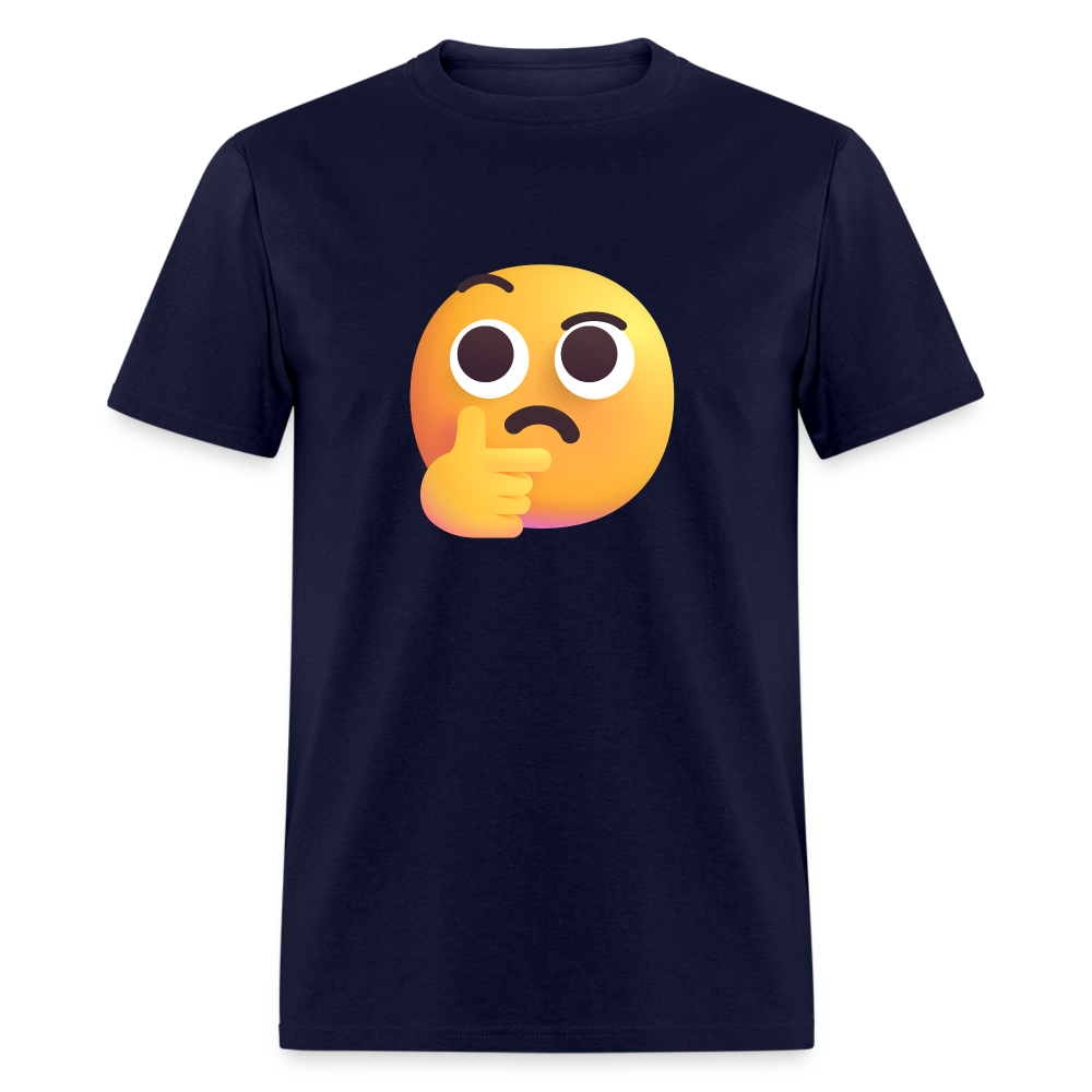 🤔 Thinking Face (Microsoft Fluent) Unisex Classic T-Shirt - navy