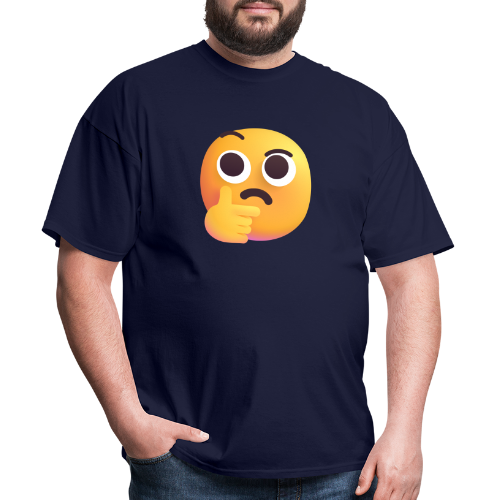 🤔 Thinking Face (Microsoft Fluent) Unisex Classic T-Shirt - navy