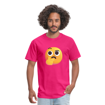 🤔 Thinking Face (Microsoft Fluent) Unisex Classic T-Shirt - fuchsia