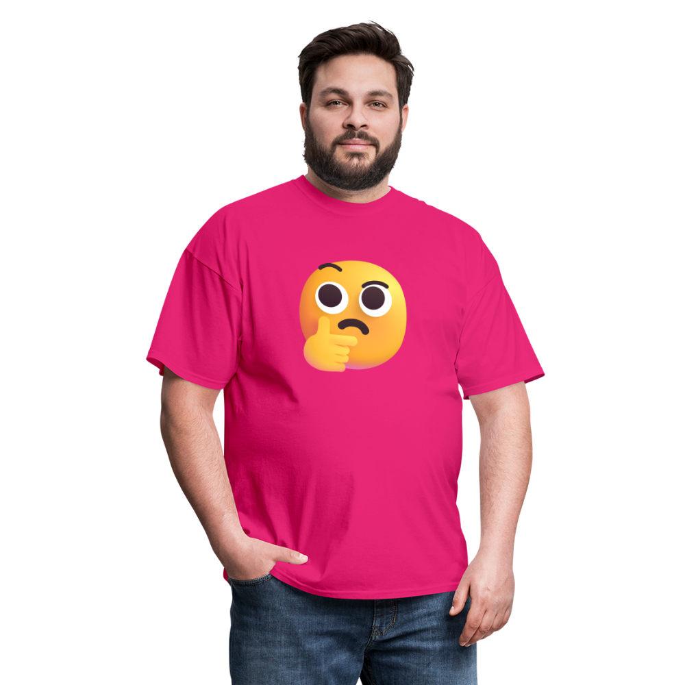 🤔 Thinking Face (Microsoft Fluent) Unisex Classic T-Shirt - fuchsia