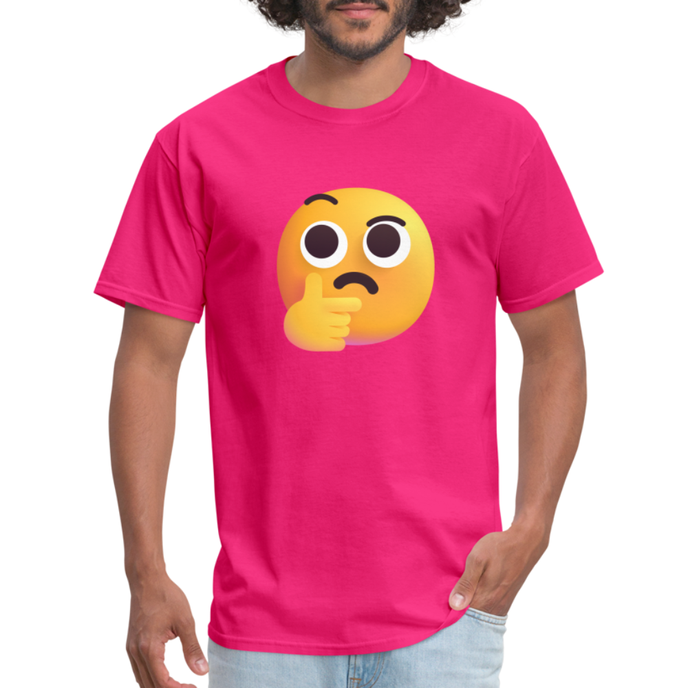 🤔 Thinking Face (Microsoft Fluent) Unisex Classic T-Shirt - fuchsia