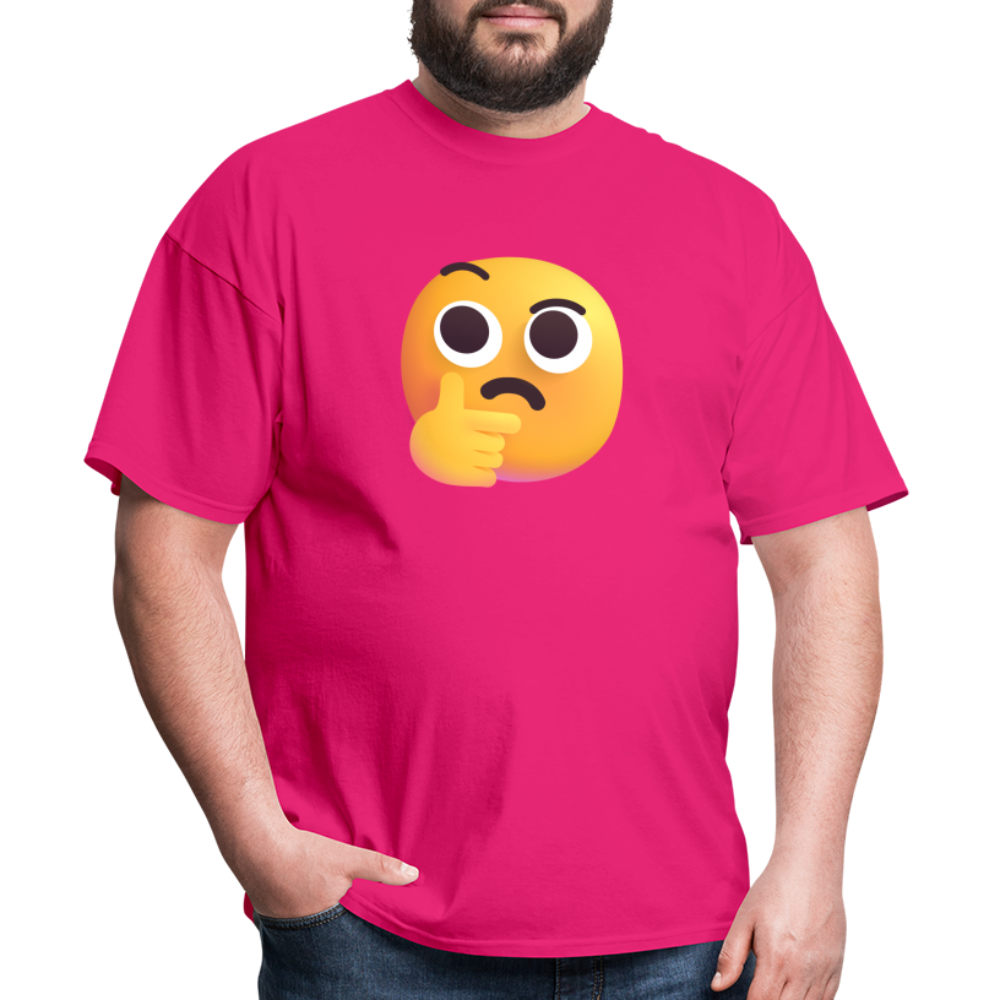 🤔 Thinking Face (Microsoft Fluent) Unisex Classic T-Shirt - fuchsia
