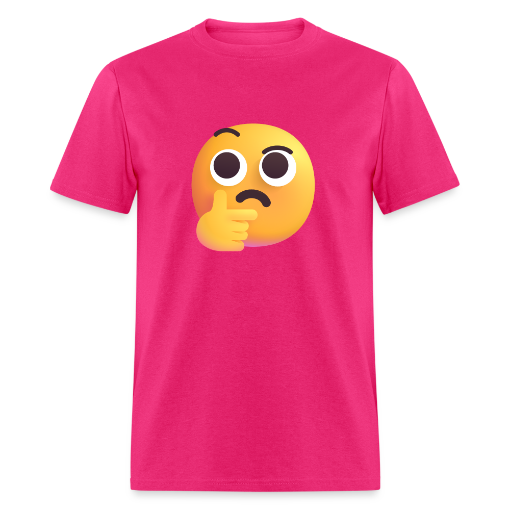 🤔 Thinking Face (Microsoft Fluent) Unisex Classic T-Shirt - fuchsia