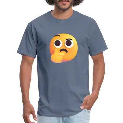 🤔 Thinking Face (Microsoft Fluent) Unisex Classic T-Shirt - denim