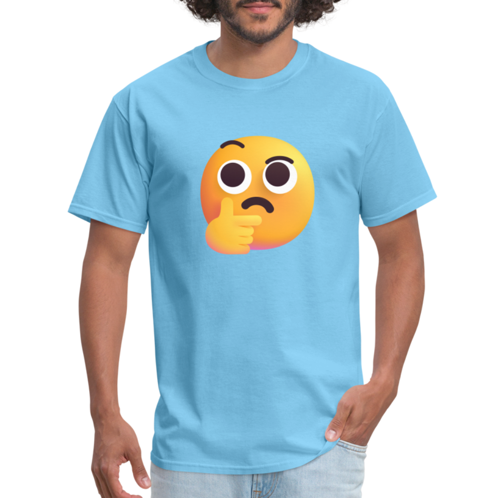 🤔 Thinking Face (Microsoft Fluent) Unisex Classic T-Shirt - aquatic blue