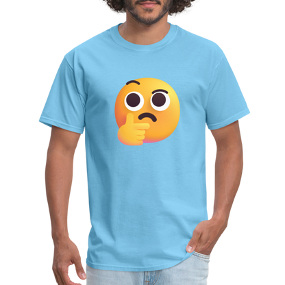 🤔 Thinking Face (Microsoft Fluent) Unisex Classic T-Shirt - aquatic blue