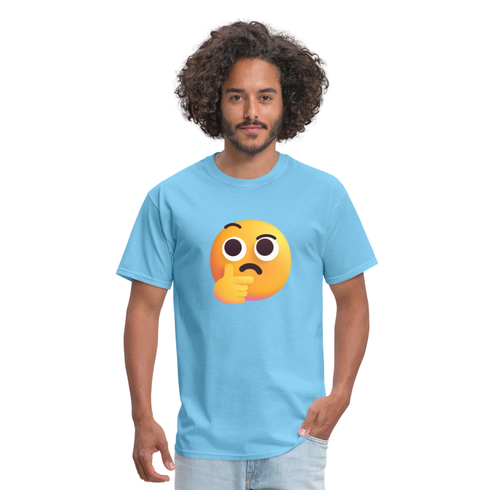 🤔 Thinking Face (Microsoft Fluent) Unisex Classic T-Shirt - aquatic blue