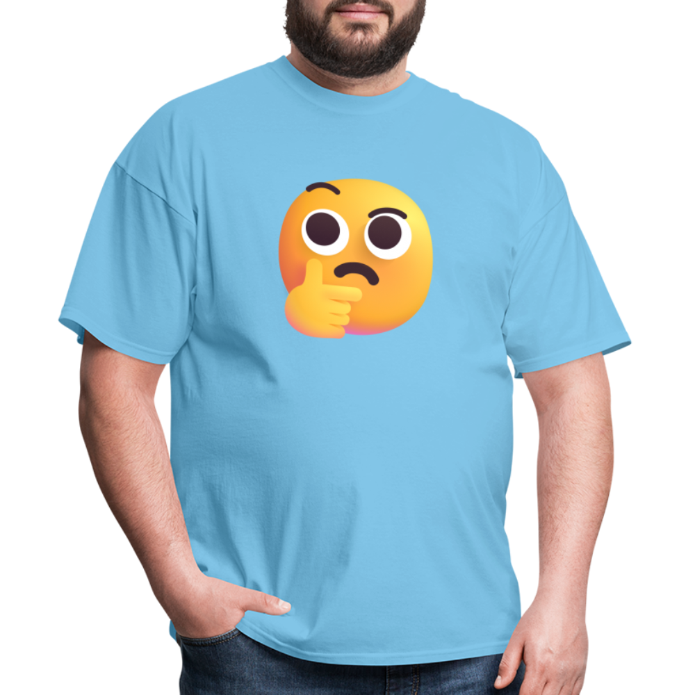 🤔 Thinking Face (Microsoft Fluent) Unisex Classic T-Shirt - aquatic blue