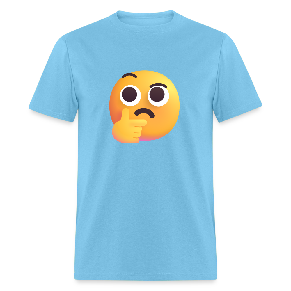 🤔 Thinking Face (Microsoft Fluent) Unisex Classic T-Shirt - aquatic blue