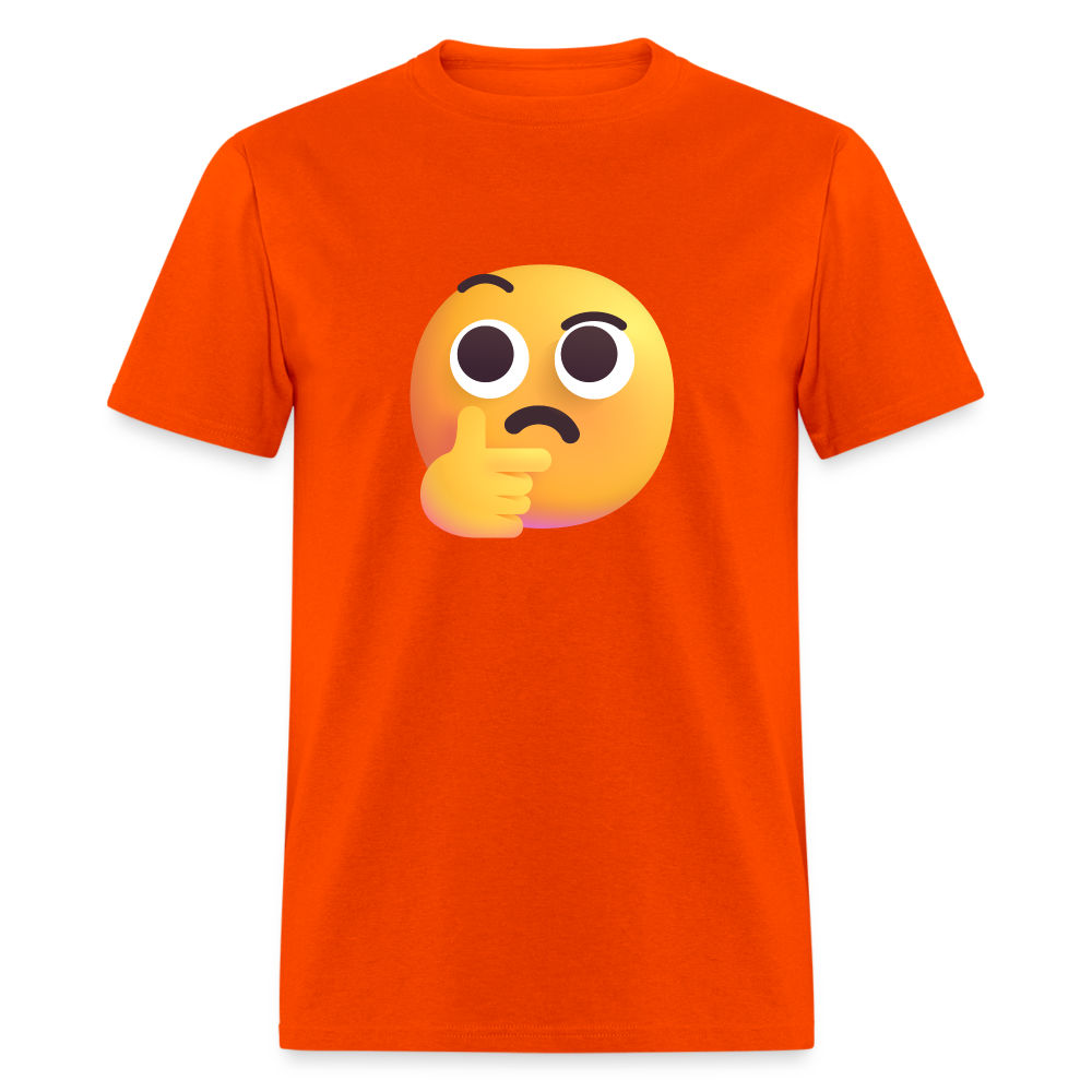 🤔 Thinking Face (Microsoft Fluent) Unisex Classic T-Shirt - orange