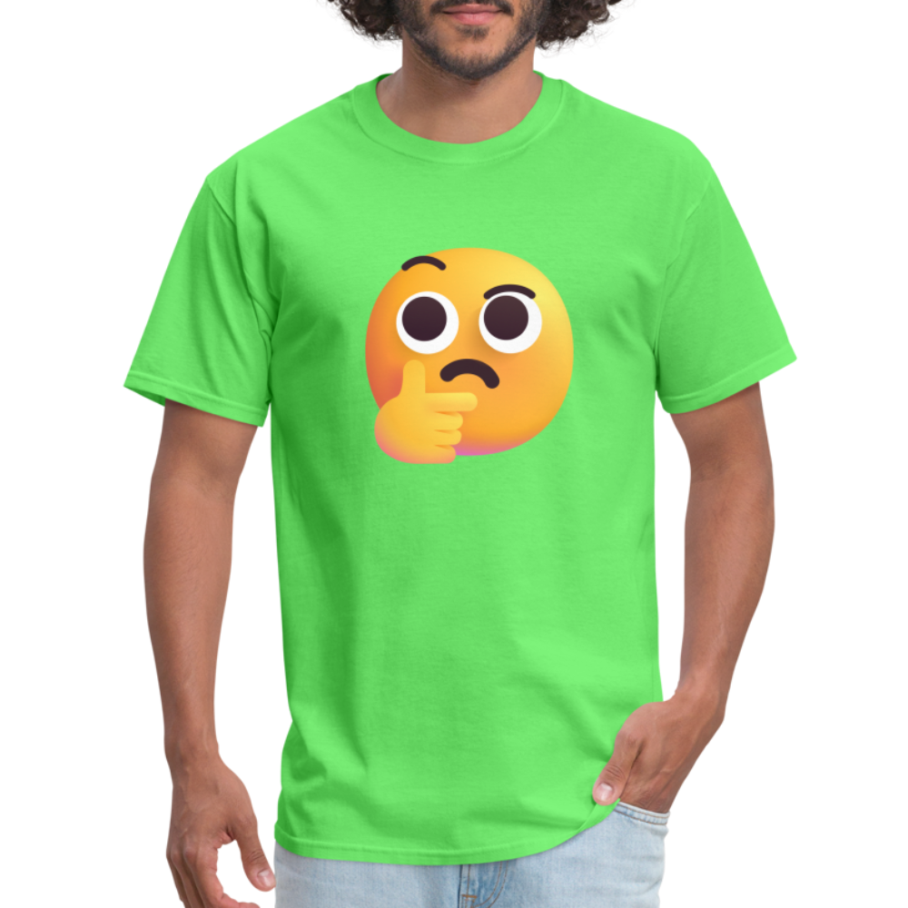 🤔 Thinking Face (Microsoft Fluent) Unisex Classic T-Shirt - kiwi