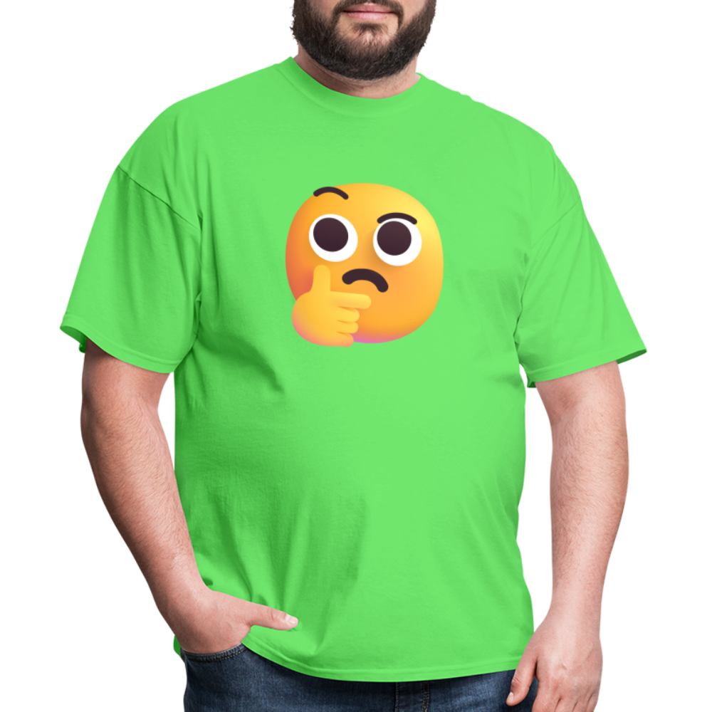 🤔 Thinking Face (Microsoft Fluent) Unisex Classic T-Shirt - kiwi