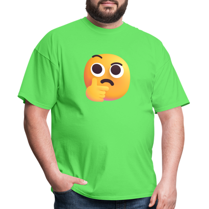 🤔 Thinking Face (Microsoft Fluent) Unisex Classic T-Shirt - kiwi