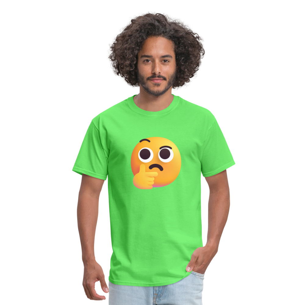 🤔 Thinking Face (Microsoft Fluent) Unisex Classic T-Shirt - kiwi