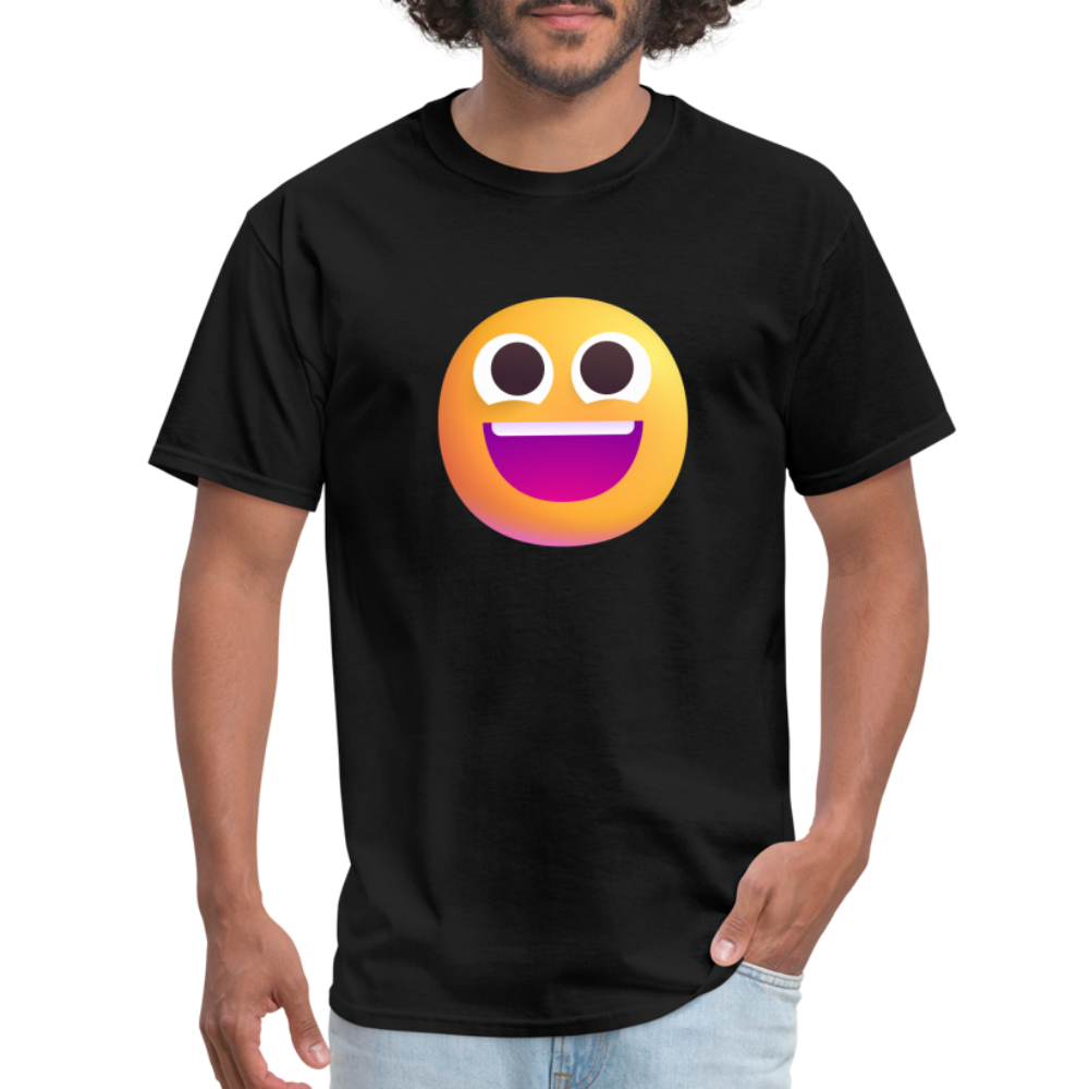 😀 Grinning Face (Microsoft Fluent) Unisex Classic T-Shirt - black