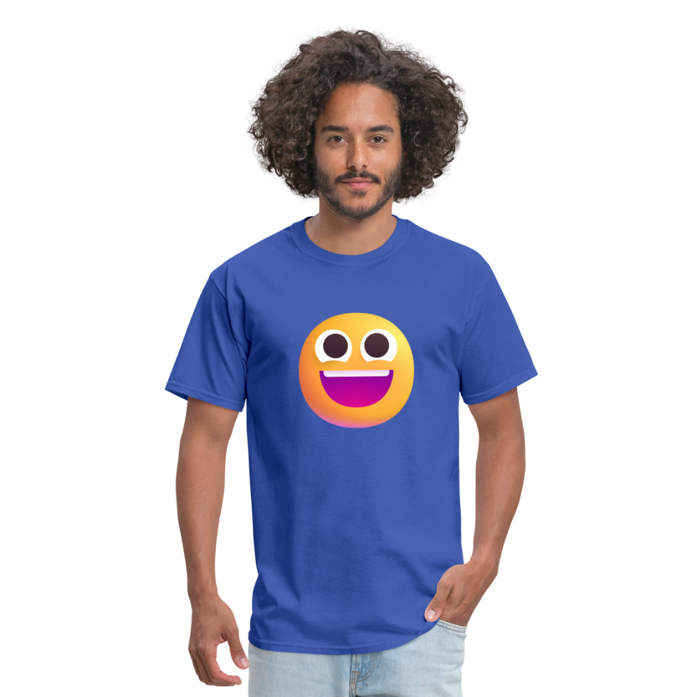 😀 Grinning Face (Microsoft Fluent) Unisex Classic T-Shirt - royal blue