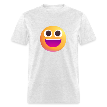 😀 Grinning Face (Microsoft Fluent) Unisex Classic T-Shirt - light heather gray