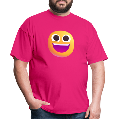 😀 Grinning Face (Microsoft Fluent) Unisex Classic T-Shirt - fuchsia