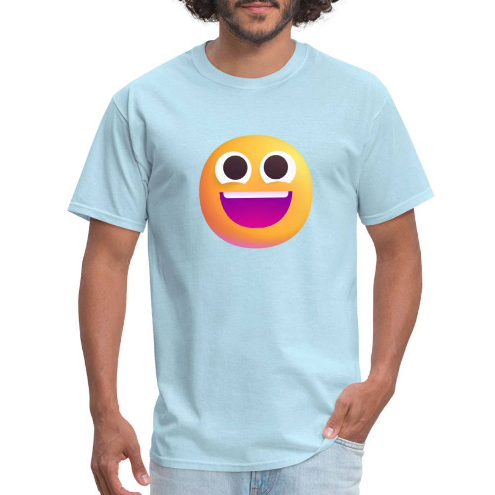 😀 Grinning Face (Microsoft Fluent) Unisex Classic T-Shirt - powder blue